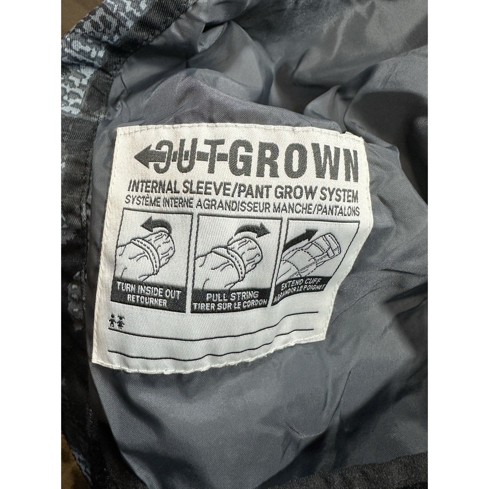 Columbia Interchange Youth Medium Jacket Black Gray Geometric Outgrow Outdoors - Picture 4 of 7